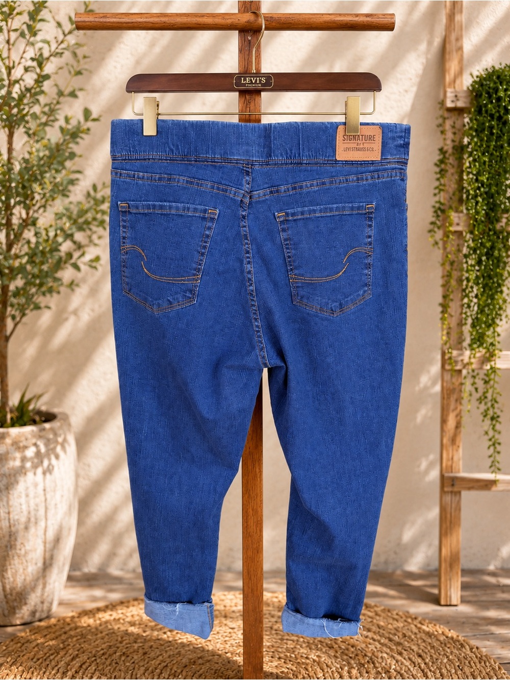 Levi Strauss Signature Gold Totally Shaping Pull-On Skinny Jeans – Size 14 - Picture 2 of 2